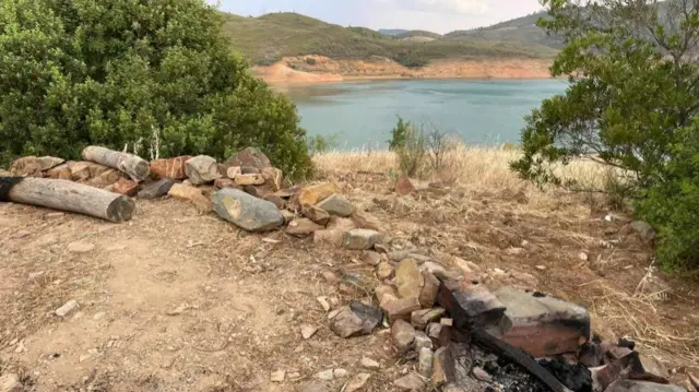 The Arade dam in Portugal on Monday