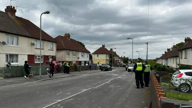 Police on the scene in Ely