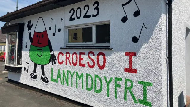 Llun Croeso i Lanymddyfri