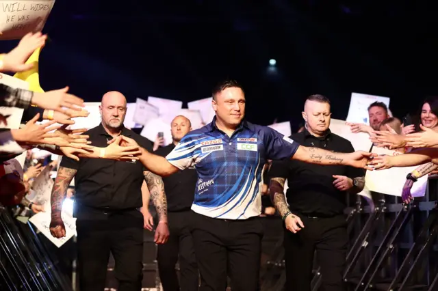 Gerwyn Price enters the Arena