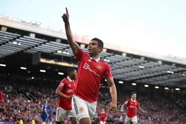 Casemiro celebrates