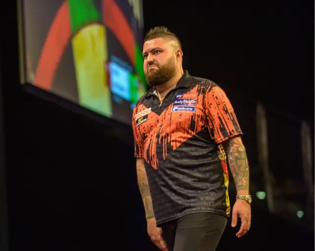 Michael Smith looking disappointed