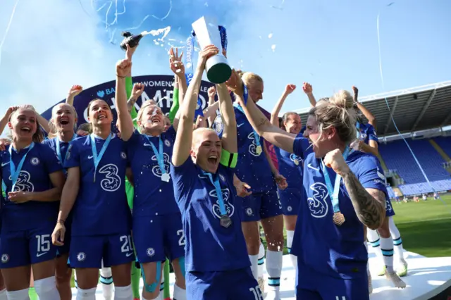 Chelsea lift the WSL trophy