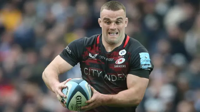 Ben Earl in action for Saracens