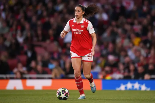 Arsenal's Rafaelle Souza in Women's Champions League semi-final v Wolfsburg