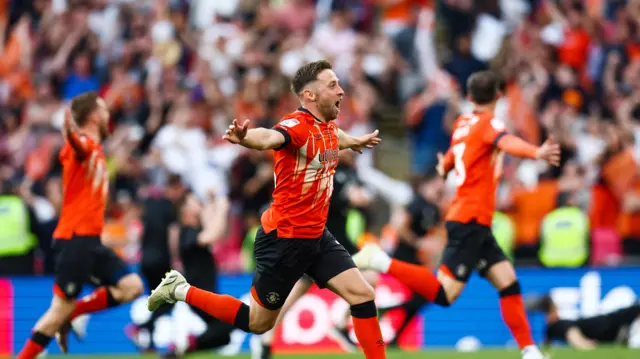 Luton celebrate