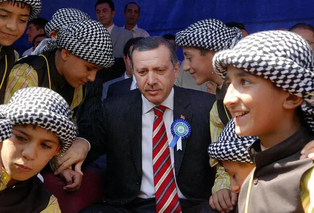 Erdogan as Prime Minister in August 2005