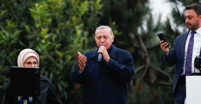 President Erdogan on a bus