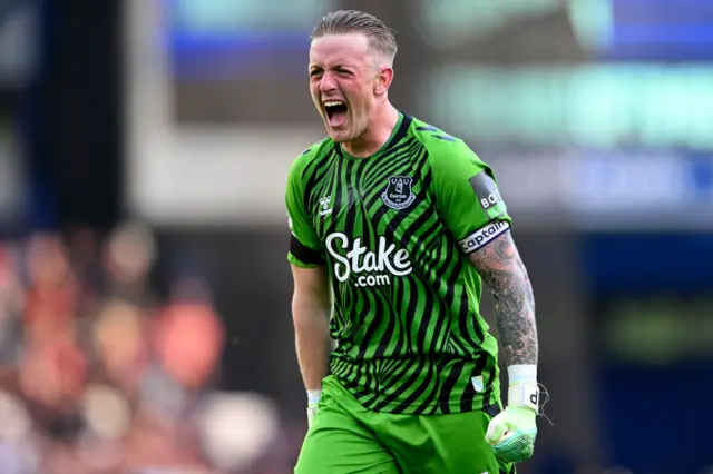 Everton goalkeeper Jordan Pickford