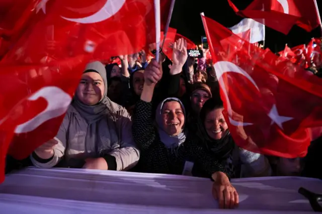 Supporters in Ankara