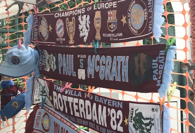 Aston Villa scarves