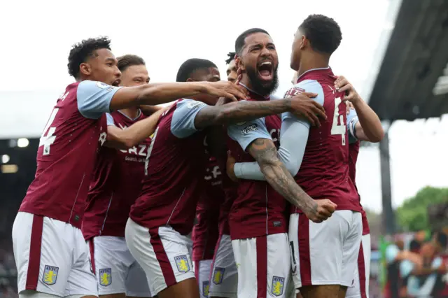 Aston Villa celebrate