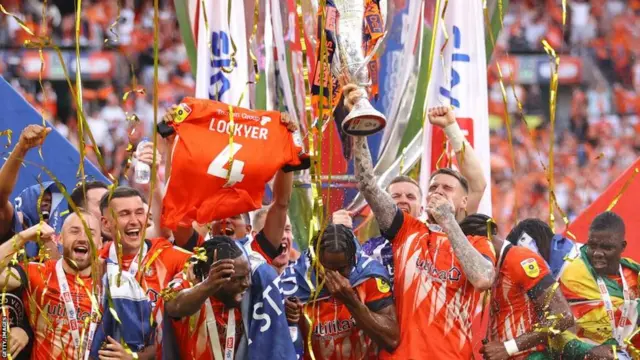 Luton celebrate