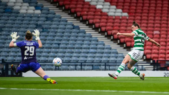 Natasha Flint scoring in the semi-final