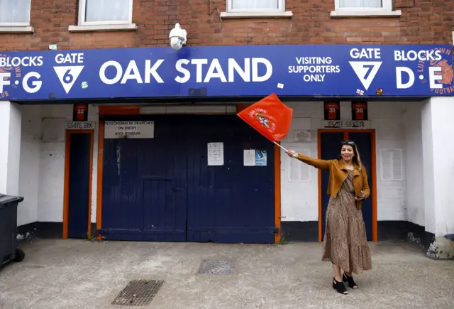 Luton fan at Kenilworth Road