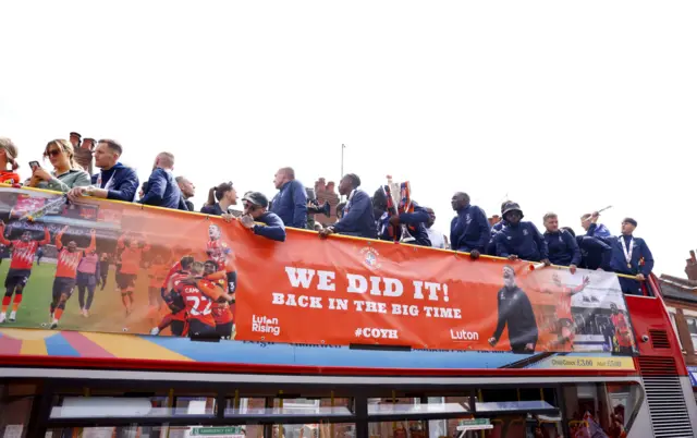 Luton open-top bus parade