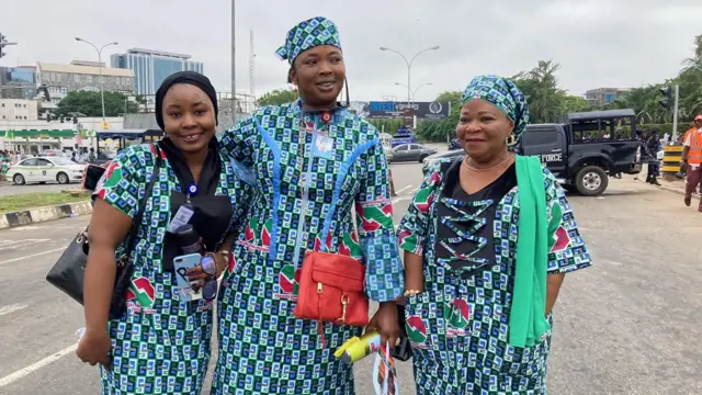 Nigerians attending the inauguration