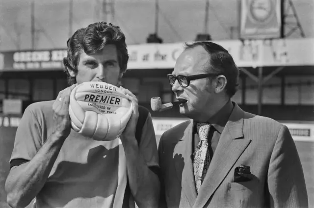 Eric Morecambe (right)