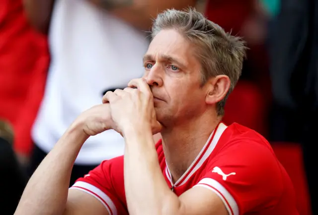 Nervous Barnsley fan at Wembley