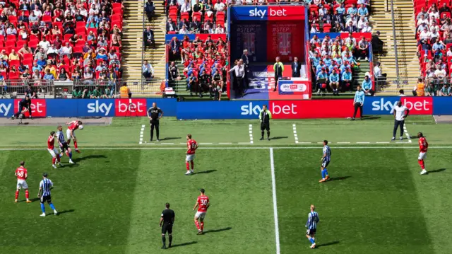 General view of Barnsley v Sheffield Wednesday