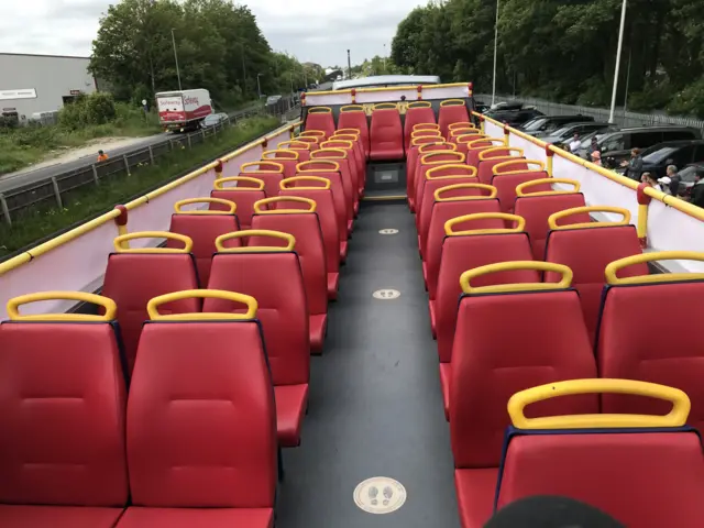 The bus to be used in the parade