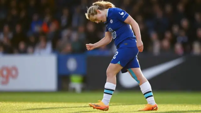 Erin Cuthbert looks frustrated