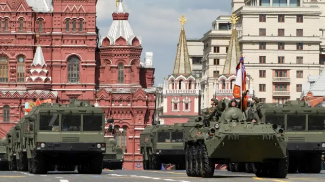 Russian military parade on Victory Day in May 2023