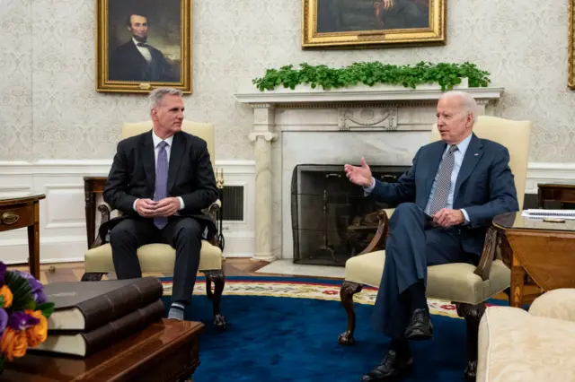 Kevin McCarthy and Joe Biden