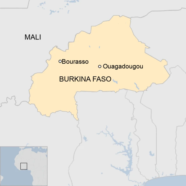 Map of Burkina Faso