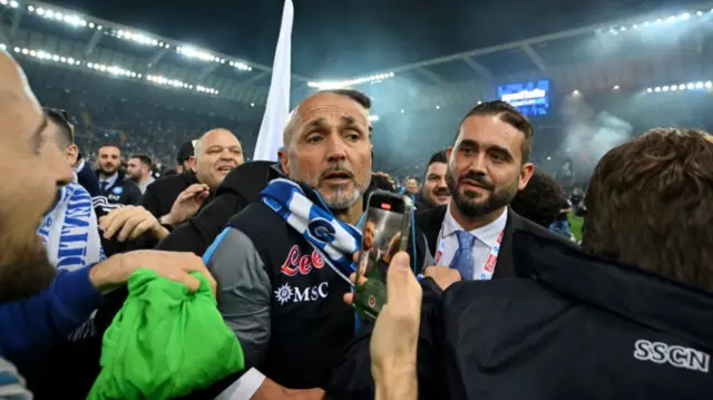 At 64 boss Luciano Spalletti, who twice won the Coppa Italia with Roma, becomes the oldest manager to win Serie A.