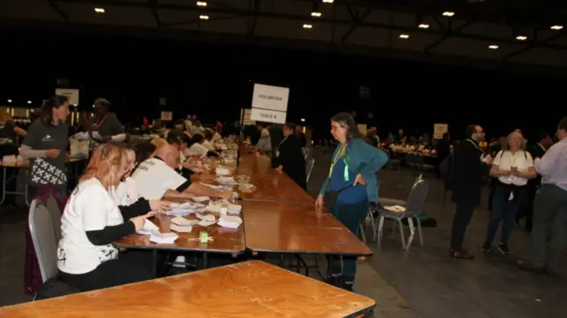 Election count in Coventry