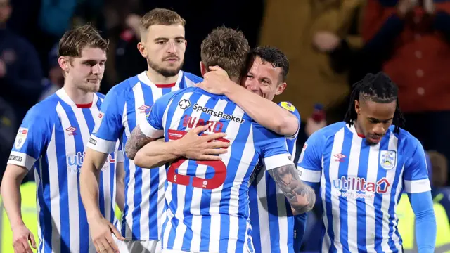 Huddersfield celebrate