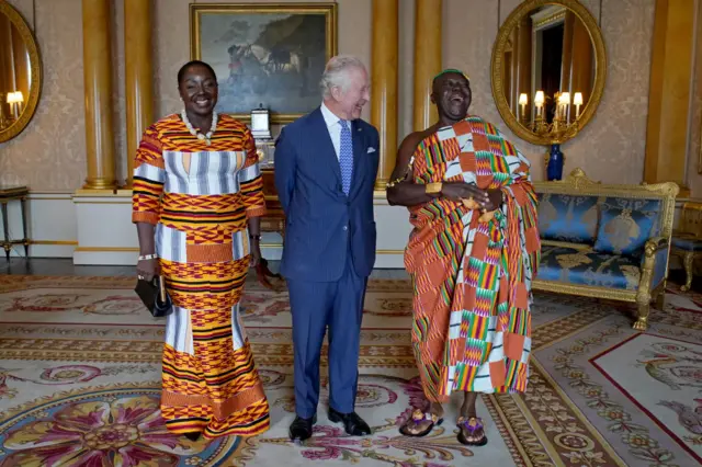 King Charles III with Otumfuo Osei Tutu II