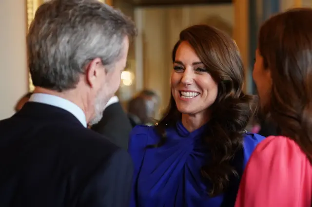 The Princess of Wales with Mary, Crown Princess of Denmark and Crown Prince Frederik of Denmark,