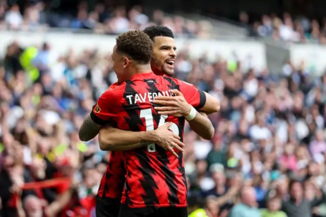 Dominic Solanke and Marcus Tavernier