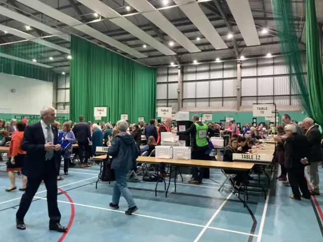 Election count in Hereford