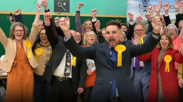 Liberal Democrats celebrate