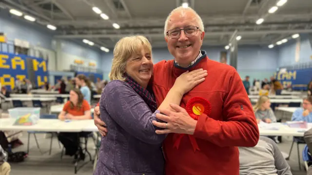 Robin Moss and his wife