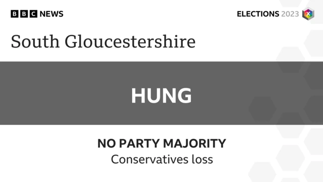 South Gloucestershire hung, no party majority, Conservative loss