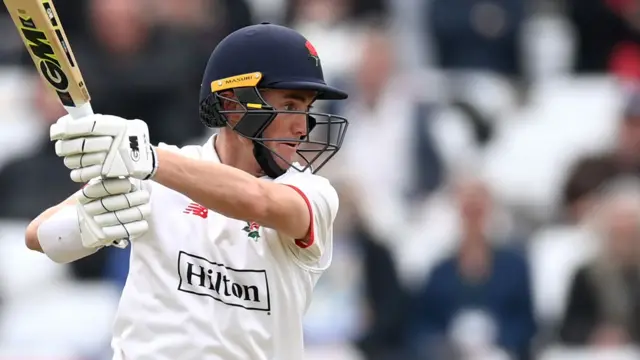 George Balderson batting for Lancashire