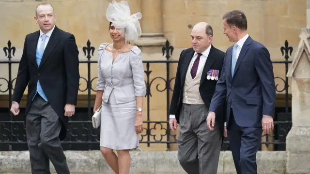 Government ministers Chris Heaton-Harris, Suella Braverman, Ben Wallace and Jeremy Hunt