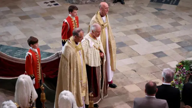 King Charles at the coronation