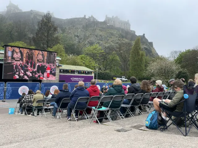 Big screen in Edinburgh