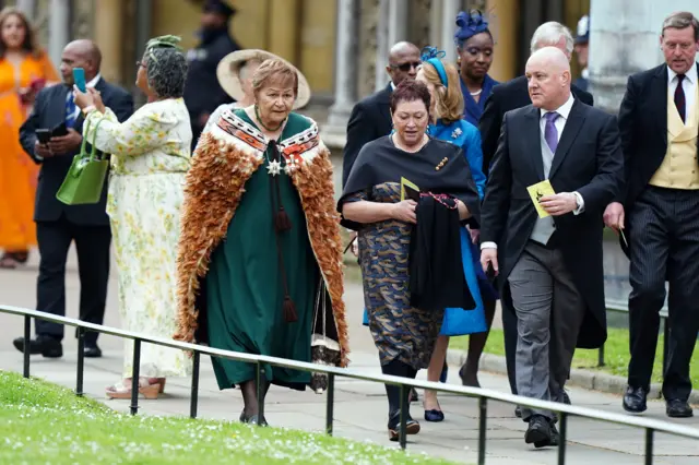 Guests arriving ahead of the coronation ceremony of King Charles III and Queen Camilla at Westminster Abbey, London. Picture date: Saturday May 6, 2023. PA