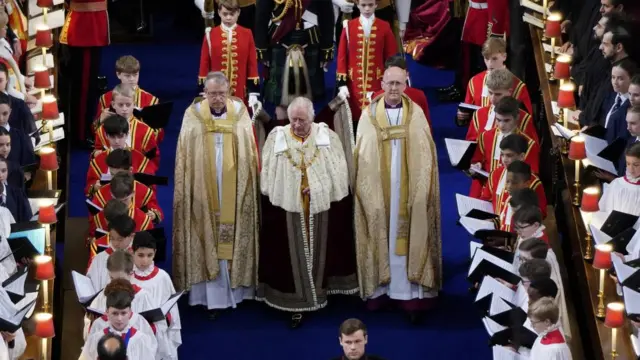 King Charles at his coronation