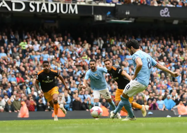 Ilkay Gundogan misses a penalty