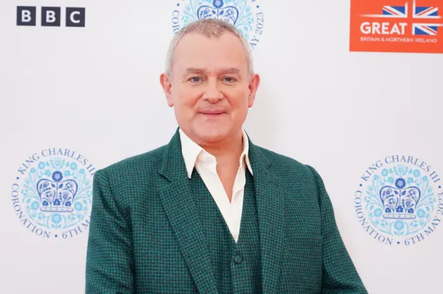 Hugh Bonneville backstage at the Coronation Concert