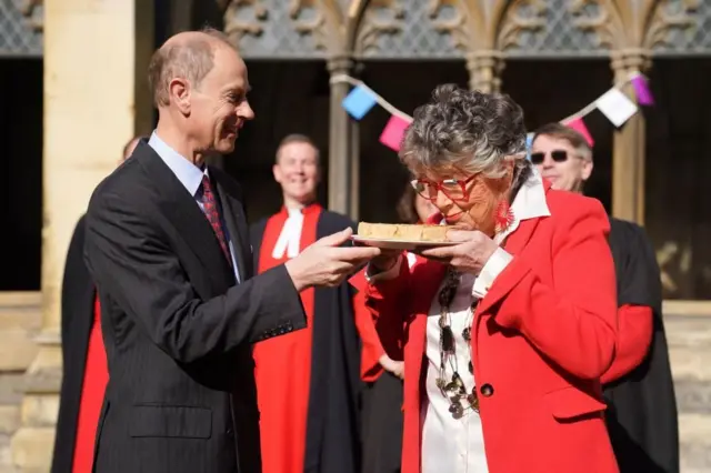 The Duke of Edinburgh and Coronation Big Lunch Ambassador Dame Prue Leith