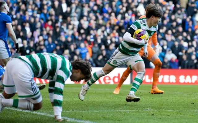 Kyogo scored an 88th minute leveller at Ibrox to ensure Celtic would not be beaten by their arch rivals