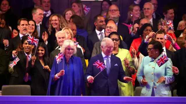 King Charles and Queen Camilla at Coronation Concert